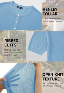 Camiseta de Punto Waffle de Alta Calidad, Corte Holgado, Estilo Casual Urbano, Fabricante - Product Image 6