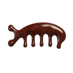 หวีนวด100% ไม้จันทน์ธรรมชาติแบบกว้างนวดหนังศีรษะไม้สำหรับผมหรูหรา - Product Image 1