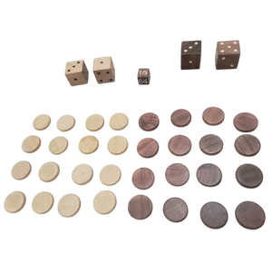 ชุดเกมแบ็คแกมมอนไม้ P ทำด้วยมือ ขัดเงาด้วยไม้ธรรมชาติ เป็นมิตรกับสิ่งแวดล้อม ทนทาน พร้อมชุดหมากและลูกเต๋า สำหรับเล่นที่บ้านหรือพกพา - Product Image 5