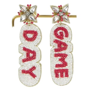 Boucles d'oreilles en perles faites à la main pour femmes, bijoux tendance personnalisés, vente en gros - Product Image 1