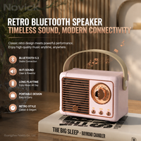 Enceinte sans fil style rétro HM-11, mini enceinte audio portable, caisson de basses puissant, lecteur de musique avec fente pour carte TF, OEM
