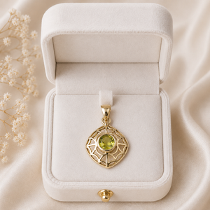 Collar con Colgante de Araña de Citrino Natural en Tono Dorado, Gema de Piedra de Nacimiento de Octubre, Joyería Hecha a Mano Estilo Boho, Regalo para Ella, Mujeres - Product Image 5