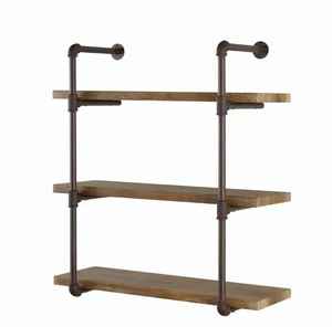 Rustic Round Wooden Floating <b>Shelf</b> Set Elegant <b>Wall</b> <b>Mount</b> Carved Storage Ledge Display Organizer Quad For Home Art Decor - Product Image 4