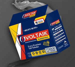 Voltaik แบตเตอรี่พลังงานแสงอาทิตย์ C20, 12V 400 + ah เป็นมิตรกับสิ่งแวดล้อมตะกั่วกรดสำรองในบ้านโครงการพลังงานแสงอาทิตย์ขนาดใหญ่
