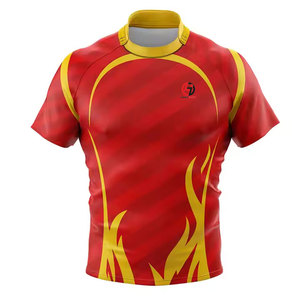 High Quality Rugby Jersey With Moisture Wicking Fabric Comfortable Fit For Outdoor Matches - Product Image 1