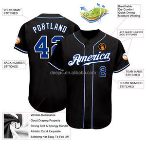 Best Quality Men Baseball Jersey Stitched Player Name Number American Baseball Uniform - Product Image 5