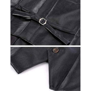 Gilet en cuir respirant d'hiver décontracté de qualité supérieure pour hommes, coupe ajustée, design en cuir épais, service OEM, fabriqué au Pakistan - Product Image 6
