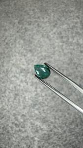 Émeraude naturelle de Zambie 0,47 ct, taille poire facettée 4,20x6,10 mm, pierre précieuse verte lâche pour bague sur mesure, pendentif et bijoux de luxe - Product Image 2