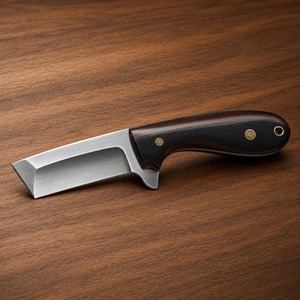 Couteau de boucher en acier au carbone, fait main, robuste, lame en acier au carbone, prise en main confortable, construction solide, pour l'extérieur - Product Image 2