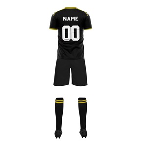 Maillot de football court léger personnalisé OEM, couleurs sublimées, respirant, antibactérien, pour adultes, uniforme d'entraînement de football - Product Image 4