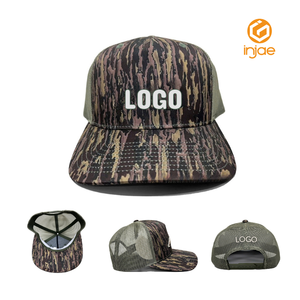 Custom <b>Camo</b> Trucker Hat <b>Camo</b> Tactical <b>Cap</b> Adjustable Mesh Back 5 Panel Print Pattern Hats Outdoor Sports - Product Image 1
