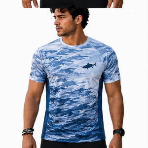 Camiseta de Pesca de Manga Corta para Hombre, Protección UV UPF 50+, Impermeable, de Secado Rápido, para Deportes al Aire Libre - Product Image 6