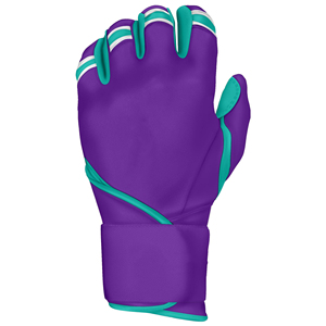 Custom Cabretta <b>Leather</b> Baseball/Softball Batting Gloves Hook & Loop Closure Breathable Compression <b>Wrist</b> Strap Long <b>Cuff</b> - Product Image 4
