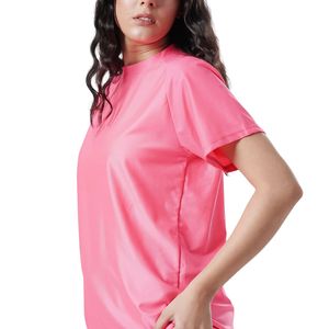 Camiseta de Manga Corta para Mujer, 100% Algodón Grueso, Impresión Personalizada de Alta Calidad, Venta al Por Mayor OEM - Product Image 1