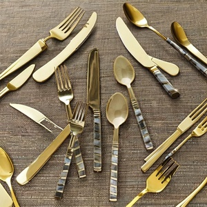 Services de Couverts de Luxe en Nacre – Acier Inoxydable Réutilisable avec Manche Poli Mat pour Mariages et Cadeaux d'Affaires - Product Image 2