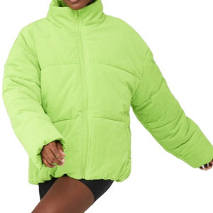 Chaqueta de Moda Acolchada Extra Grande para Mujer, Estilo Urbano, Color Neón, Servicios OEM para Chaqueta de Hombre - Product Image 2