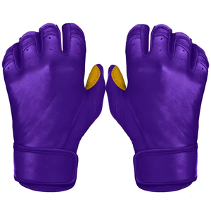 Guantes de Bateo de Béisbol y Sóftbol de Cuero Personalizados, Acolchados, Transpirables, para Entrenamiento, para Adultos - Product Image 4