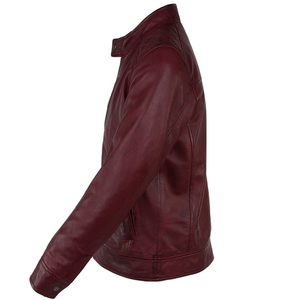 2026 GW Vintage Coated Genuine Leather Stand Collar Jacket for <b>Men</b> New Casual Design Motor Biker Pocket Autumn Outfit Canvas - Product Image 3