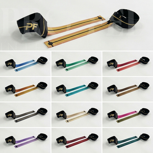 Sangles de musculation personnalisées avec logo, rembourrées en néoprène, support de poignet, sangles d'entraînement de gym, accessoires de fitness robustes - Product Image 1