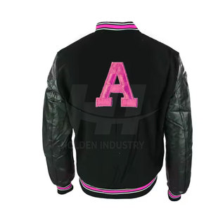 Chaqueta Letterman en Oferta, Chaqueta Letterman de Mezcla de Algodón, Chaqueta Letterman de Corte Elegante, Ropa de Invierno - Product Image 3