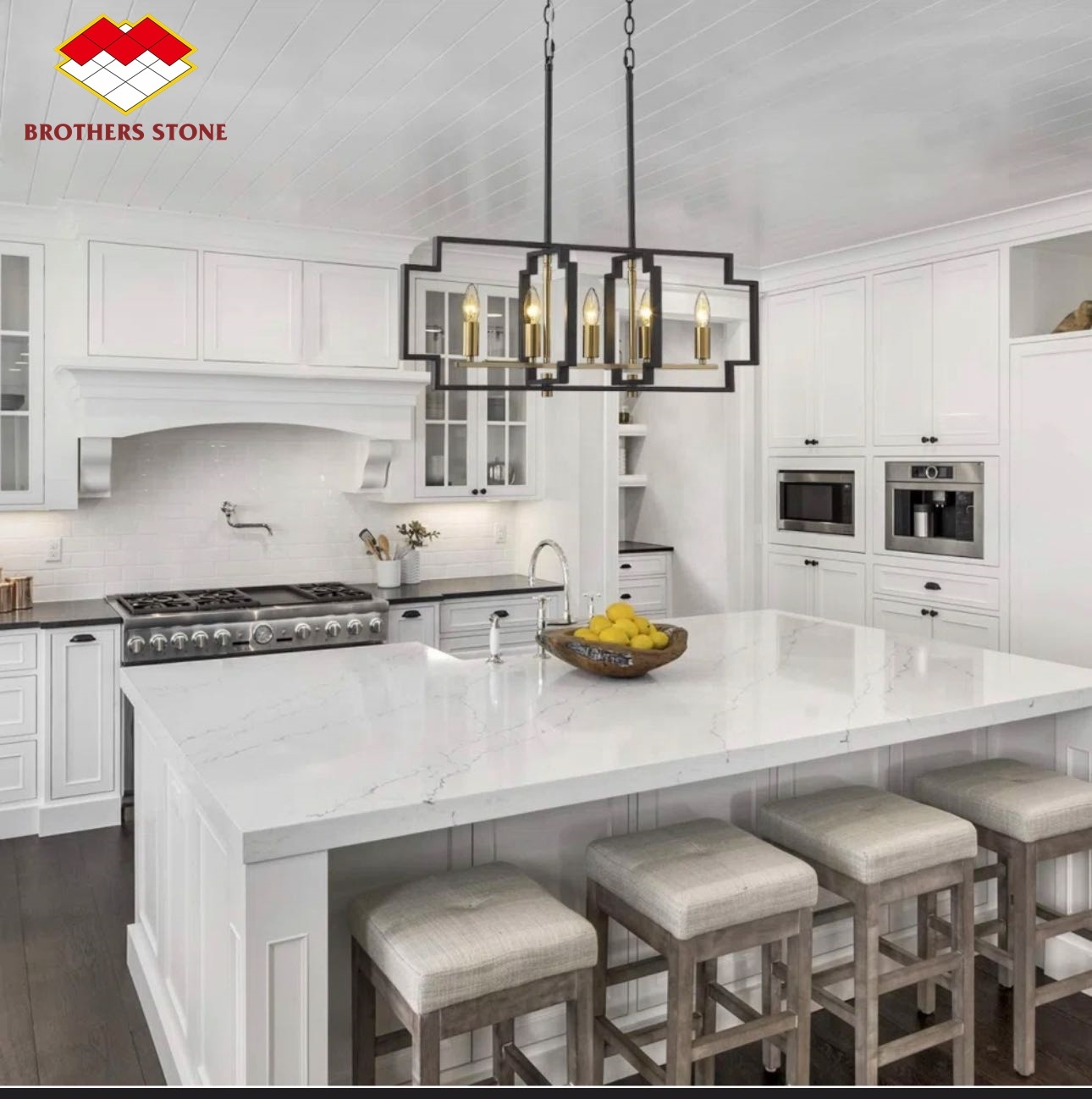 Custom Modern Cabinet Design with Artificial Quartz Top