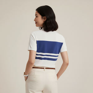 Polo de mujer de alta calidad para verano, 100% algodón, de secado rápido, anti-pilling, manga corta, cómodo. - Product Image 3