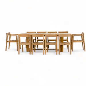 Modern Minimalist Design Patio Dining Wood Furniture Set with Durable Material For Home Furniture Decoration and <b>Garden</b> - Product Image 2