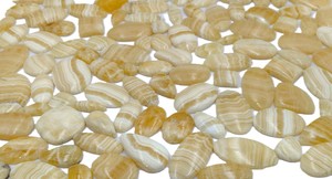Agate naturelle jaune, coupes poire et ovale, pierres précieuses en vrac pour la fabrication de bijoux, fournisseur en gros |   Fabricant direct d'usine - Product Image 3
