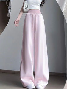 Casual Women Regular Sweatpants Vintage Korean Mid Waist Straight <b>Trousers</b> Winter New Female Simple Solid 100% Cotton Canvas - Product Image 4