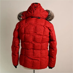 Veste matelassée en polyester pour homme, coupe-vent et imperméable, avec capuche en fourrure, idéale pour le ski et les activités de plein air – Collection Hiver 2026 – Design personnalisé - Product Image 2