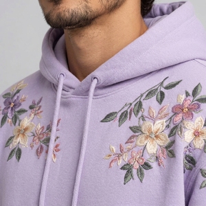 Premium men embroidered <b>hoodie</b> provides warmth <b>soft</b> comfort and detailed embroidery for modern casual styling throughout the day - Product Image 6