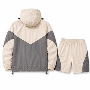 Conjunto de Chaqueta Cortavientos Ligera de Nailon y Pantalones Cortos para Hombre, Ropa Deportiva Personalizada para Actividades al Aire Libre, Secado Rápido - Product Image 2