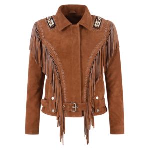 Veste en cuir pour homme, style western, design inspiré du cowboy, construction durable, idéale pour un usage décontracté et tendance. - Product Image 4