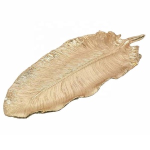 Nouvel Arrivage Plateau Décoratif en Métal en Forme de Feuille de Palmier pour Bijoux, Porte-Bagues, Boucles d'Oreilles, Colliers, Montres et Clés - Product Image 4