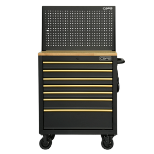 Powder Coated Steel 7 <b>Drawer</b> 76cm 7 <b>Drawer</b> <b>Tool</b> Cabinet With Gold Handles Family keywords: Storage Use - Product Image 3