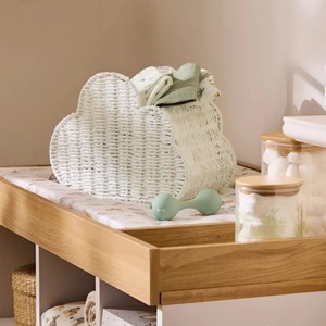 Cloud Shape Woven Paper Rope <b>Storage</b> <b>Basket</b> Multi-Purpose Organizer Natural Cute Toy <b>Storage</b> made in Vietnam - Product Image 3