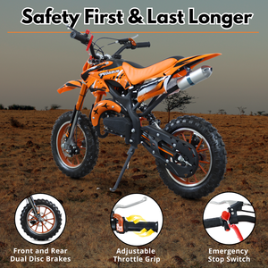 Mini Moto da Cross per Bambini 49cc, Moto Fuoristrada a Benzina, Molteplici Opzioni di Colore, Attività all'Aperto Divertenti - Product Image 3