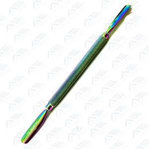 ชุดเครื่องมือทำเล็บมือดันหนังกำพร้าสีเงินอุปกรณ์ทำเล็บ - Product Image 2