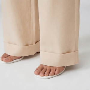 Women's Breathable Comfortable Full Length Straight <b>Trousers</b> Women's Casual Relaxed Fit Ankle Length Smart <b>Trousers</b> - Product Image 5