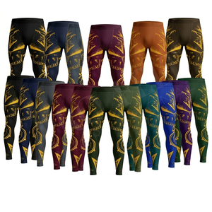 Customized Clothing UV Protection Swimming Workout Training Fitness Yoga Compression Leggings For Men's Full Length OEM ODM Pant - Product Image 1