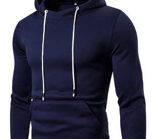 Sweat-shirts à capuche pour hommes, coupe classique, couleur bleu marine, prix bas, sur mesure, haute qualité, en vente - Product Image 3