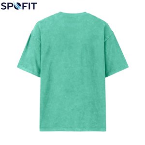 T-shirts Homme Délavés à l'Acide avec Logo Personnalisé, Style Streetwear Hip Hop, 100% Coton Épais, Coupe Oversize pour Garçons - Prix de Gros - Product Image 6