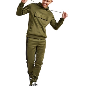 Sudadera con capucha para hombre OEMCustom con cremallera completa en el bolsillo frontal, cuello alto, para fitness, running y golf. - Product Image 1