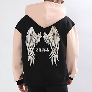 เสื้อฮู้ดดี้พิมพ์ลายโอเวอร์ไซส์สำหรับผู้ชาย แขนยาว สไตล์สตรีทแฟชั่น ฤดูใบไม้ร่วง ฤดูหนาว ทรงหลวม รับผลิตแบบ OEM - Product Image 2