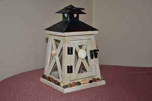 Portavelas de Madera Rústico, Linterna Decorativa Cortada con Láser para Centro de Mesa de Boda, Decoración del Hogar, Linternas Navideñas Vintage - Product Image 3