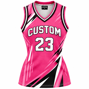 Uniforme de Baloncesto de Malla de Poliéster de Alta Calidad para Mujer, Jersey de Baloncesto Personalizado para Niñas, Camiseta de Baloncesto Femenina Transpirable - Product Image 1