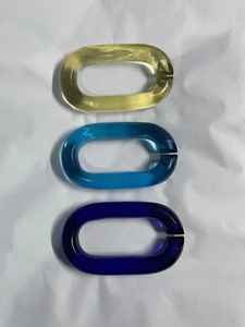 Décor mural en chaîne de maillons en résine transparente, colorée, grande taille, écologique, faite à la main, pour projets de bricolage - Product Image 6