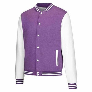 Style Custom Varsity JacketMen's Melton <b>Wool</b> Varsity Jackets Wholesale Letterman Jacket with Leather Sleeves - Product Image 2