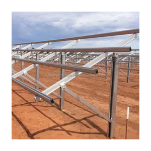 Large Scale Hot <b>Dip</b> Galvanized Ground Mounted Solar Structure for Solar Farm Photovoltaic Power Station - Product Image 1