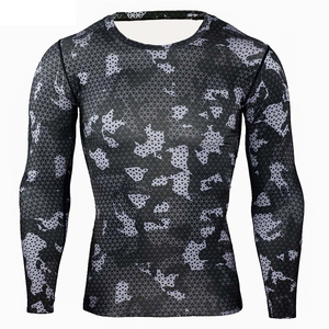 Rashguard de compression MMA professionnel de haute qualité avec logo personnalisé, manches courtes, respirant, anti-UV, nouveau style, service OEM - Product Image 3
